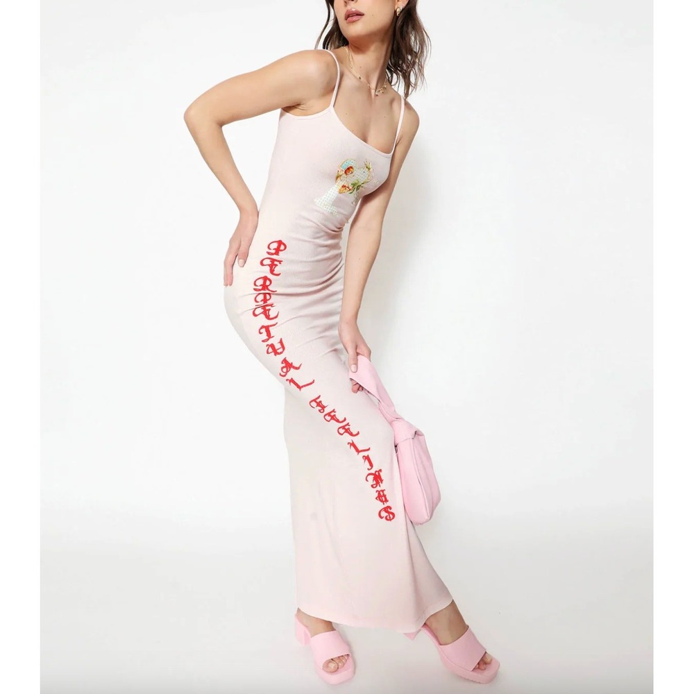 BOYS LIE Perpetual Feelings Cherub V2 Ribbed Maxi Dress